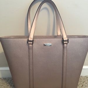 NWOT Rose Gold Kate Spade tote
